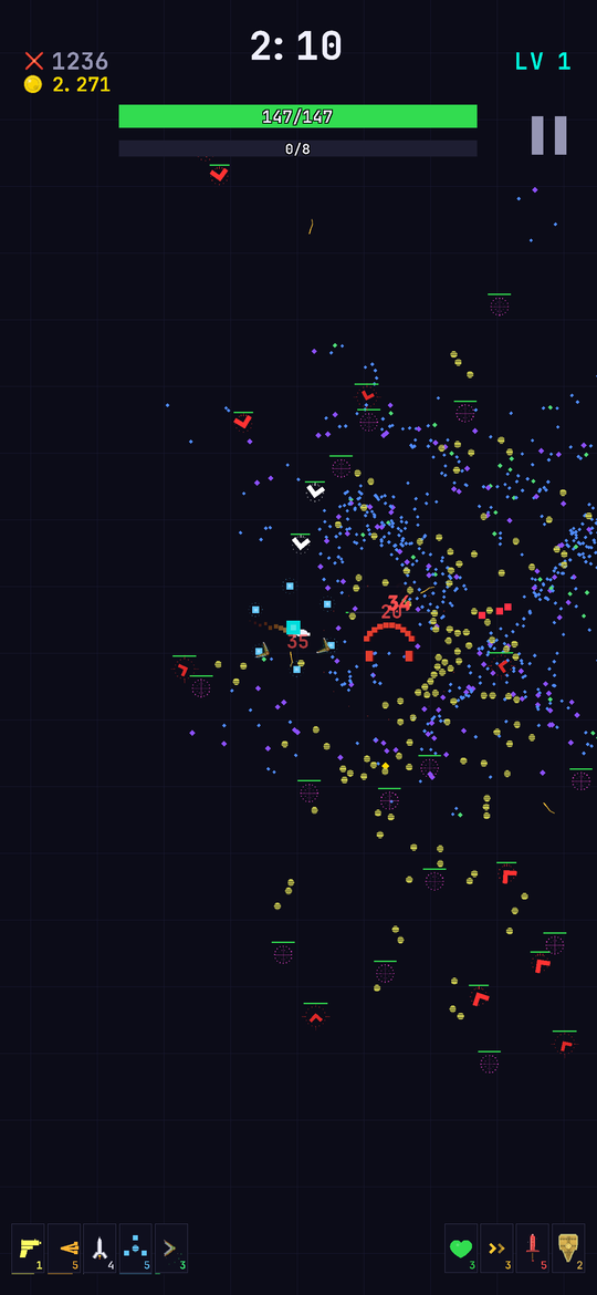 BitSurvivor gameplay: boss encounter